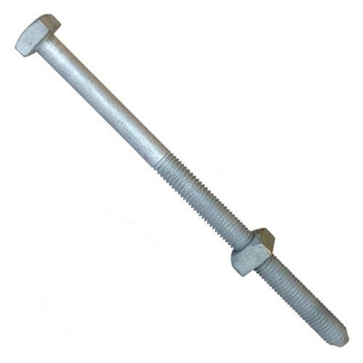 Square Head Machine Bolt with Nut 1/2" X 12'