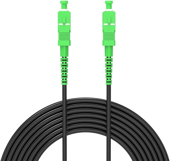 15m (49Ft) SC APC to SC APC Simplex Single Mode Indoor Armored Fiber Optic Cable