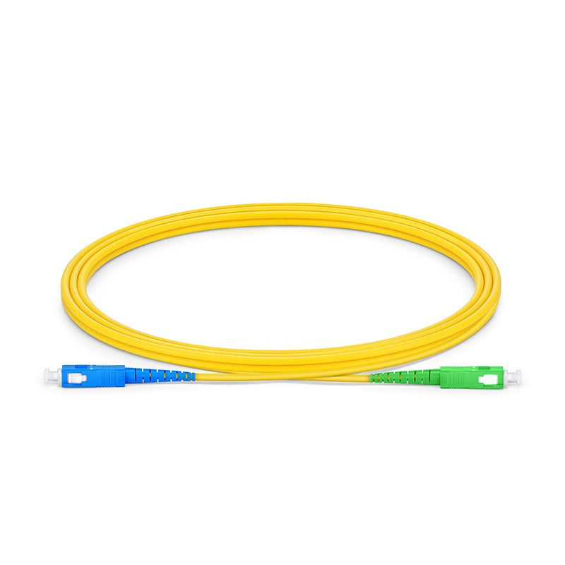 2m (7ft) SC UPC to SC APC Simplex OS2 Single Mode 2.0mm Fiber Optic Patch Cable