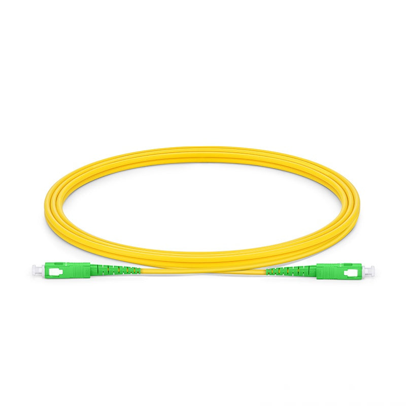 3m (10Ft) SC APC to SC APC Simplex Single Mode Indoor Armored Fiber Optic Cable